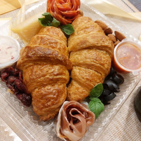 Mini Croissants Charcuterie Box